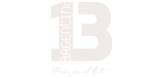 Logo 13 transparente blanco