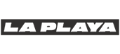 Logo La playa transparente negro